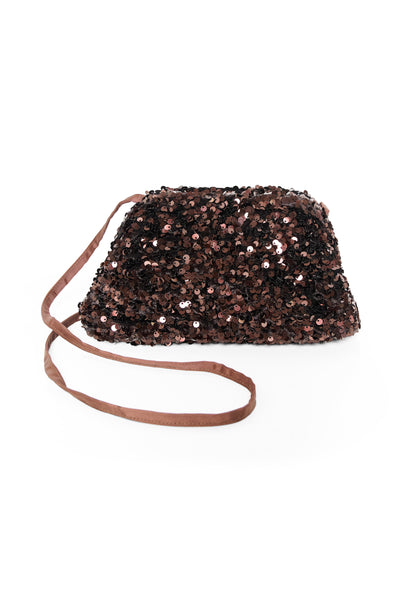 Part Two Dalina Sequin Bag, Chocolate
