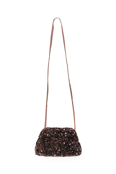 Part Two Dalina Sequin Bag, Chocolate