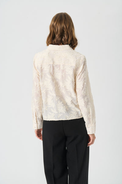 Part Two Vilya Shirt, Cream Embossed