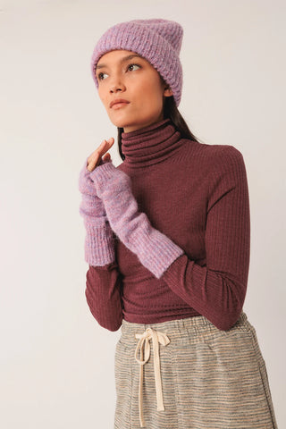 Indi and Cold Ribbed Jersey Polo, Berenjena