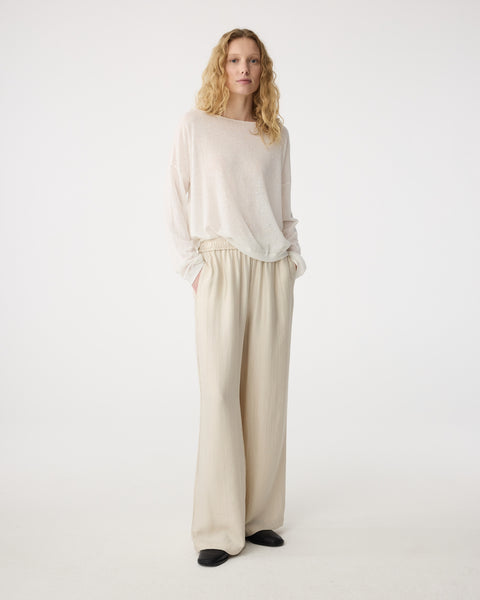 Knit-Ted Gill Linen Blend Knit, White
