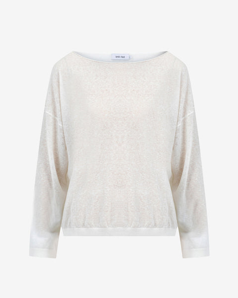 Knit-Ted Gill Linen Blend Knit, White