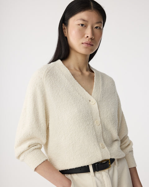 Knit-Ted Veronica Cotton Cardigan, Ivory