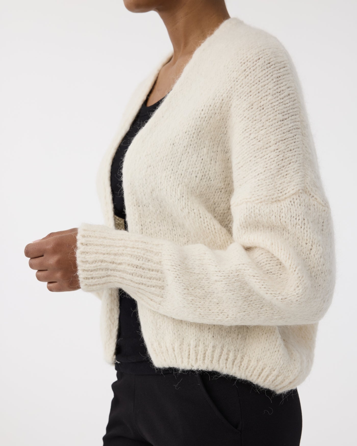 Knit-Ted Becky Cardie, Off White