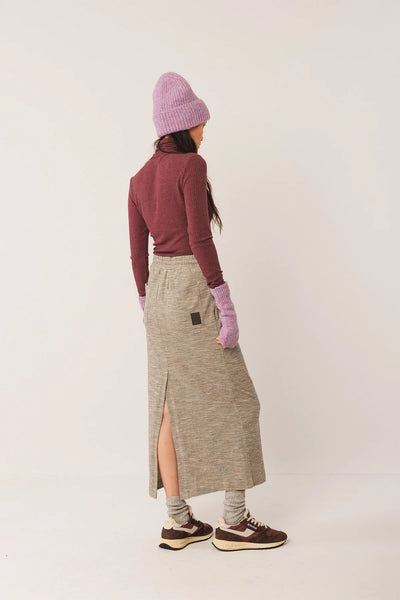 Indi and Cold Ribbed Jersey Polo, Berenjena
