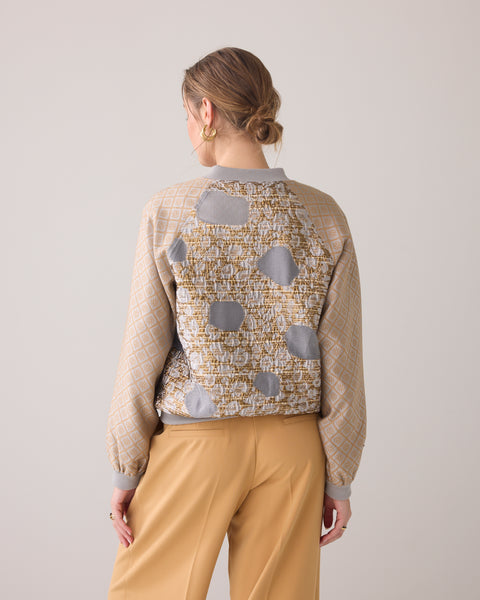 SUMMUM Jacquard Bomber, Khaki