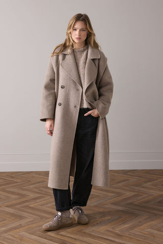 SUMMUM Classic Wool Coat,  Funghi
