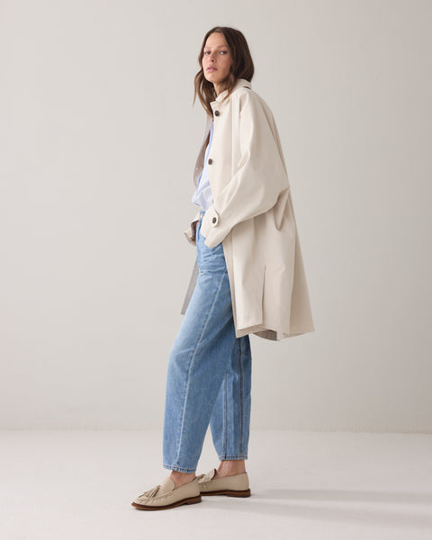 SUMMUM Oversized Coat, Ivory
