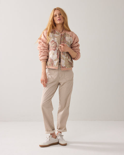 SUMMUM Jacquard Jacket, Rose Mix - Flax In Bloom