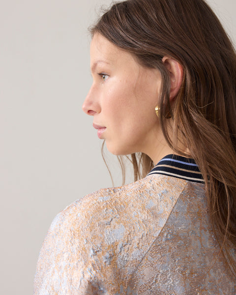 SUMMUM Jacquard Jacket, Soft Blue