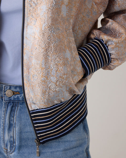 SUMMUM Jacquard Jacket, Soft Blue