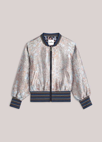 SUMMUM Jacquard Jacket, Soft Blue