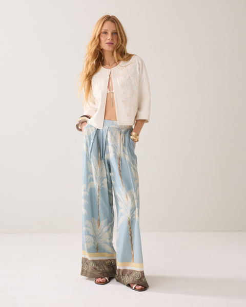 SUMMUM Embroidered Jacket, Ivory
