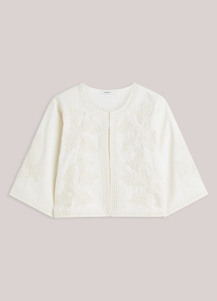 SUMMUM Embroidered Jacket, Ivory