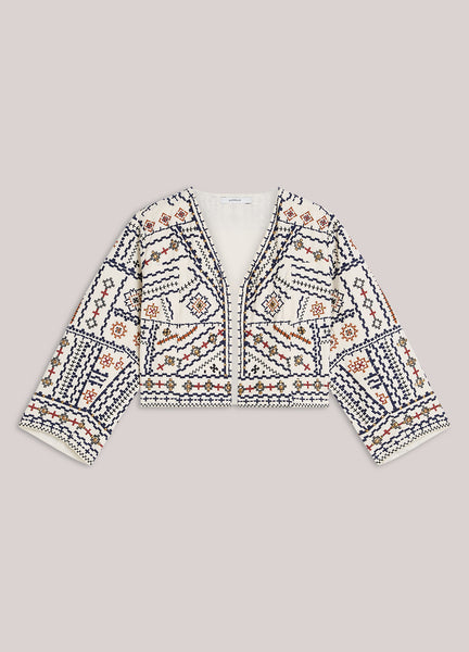 SUMMUM Embroidered Geo Jacket, Multicolour