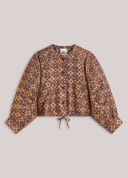 SUMMUM Jacquard Jacket, Dark Burgundy
