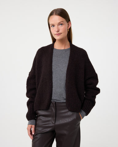 Knit-Ted Becky Cardie, Choco