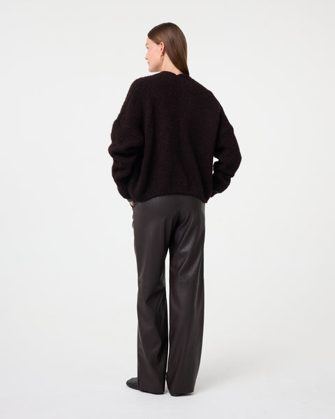 Knit-Ted Becky Cardie, Choco