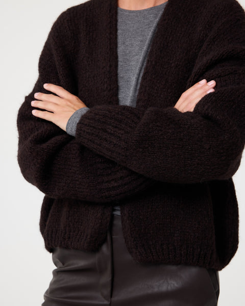 Knit-Ted Becky Cardie, Choco