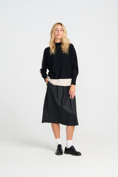 Costa Mani Rue Knitwear, Black/Sand