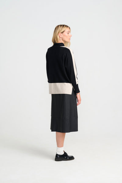 Costa Mani Rue Knitwear, Black/Sand