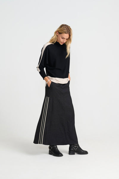 Costa Mani Rue Knitwear, Black/Sand