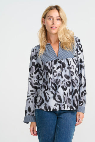 Costa Mani Parton Shirt, Blue Mix
