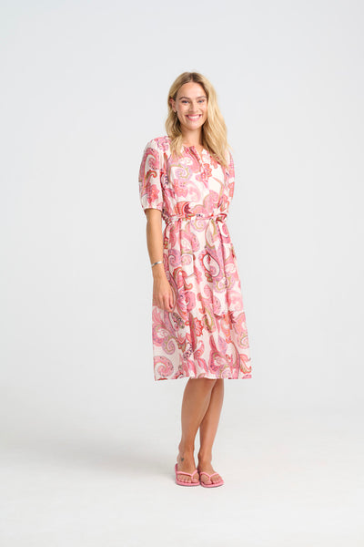 Costa Mani Daffodil Dress, Pink Flower