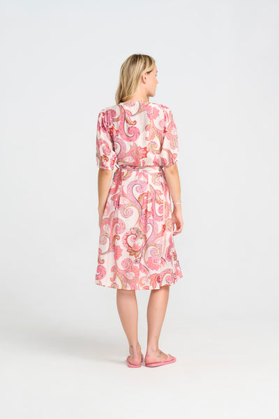 Costa Mani Daffodil Dress, Pink Flower