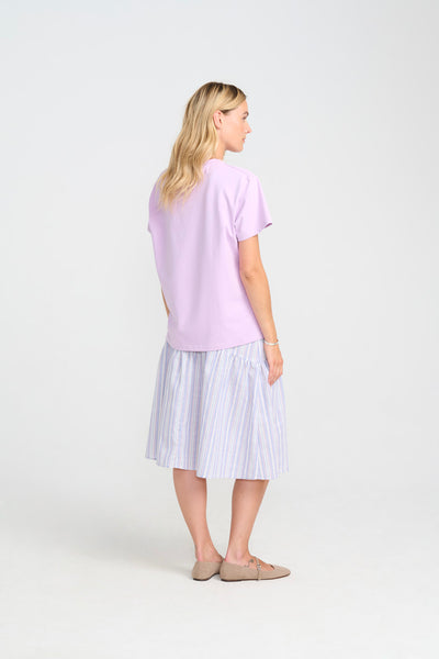 Costa Mani Florist T-shirt,  Purple Grey