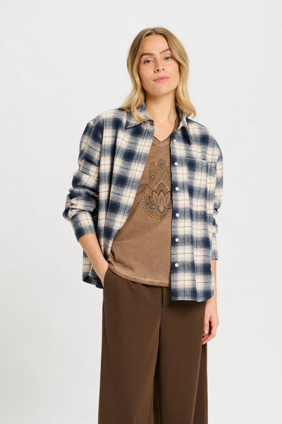 Costa Mani Check Shirt, Blue