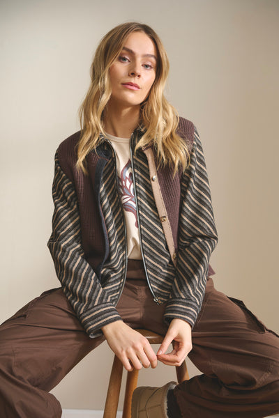Costa Mani Walter Knit Gilet, Grey Mix
