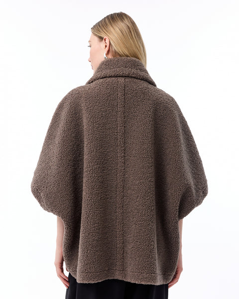 Knit-Ted Tammie Shearling Jacket, Walnut