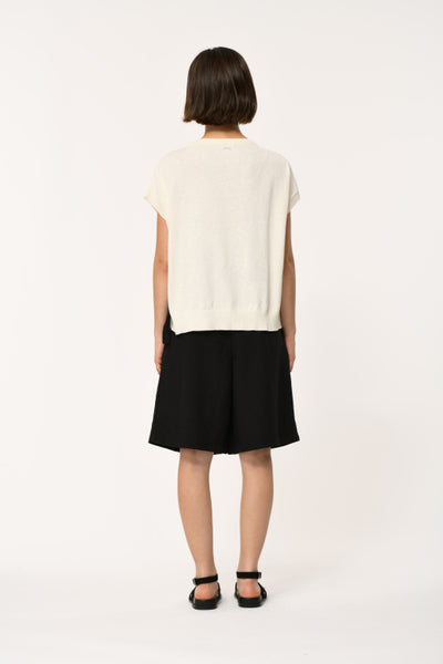 Humility Luta Knit, Cream with Black Stripe
