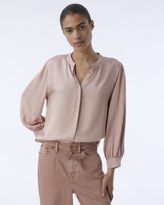 Knit-Ted Celia Blouse, Blush