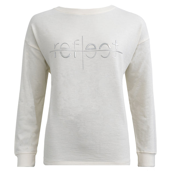 Costa Mani Reflect Sweatshirt, Whisper White and Silver