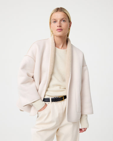 Knit-Ted Joko Reversible Jacket, Cream