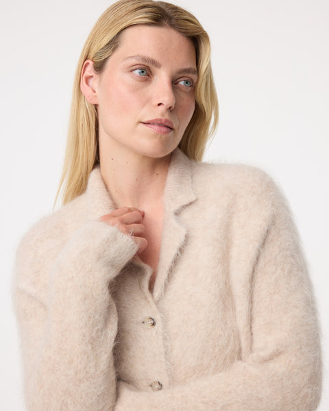Knit-ted Niki Cardigan, Warm Cream/Beige