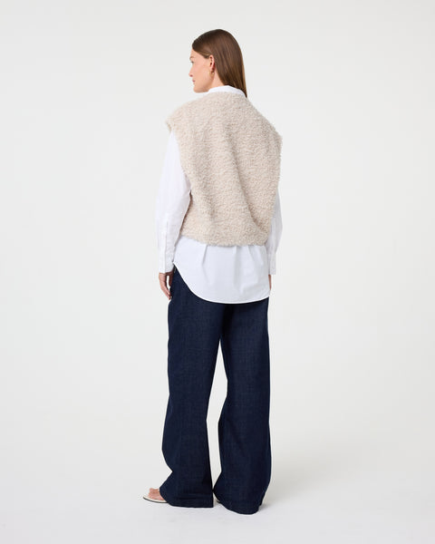 Knit-Ted Joshie Gilet, Cream