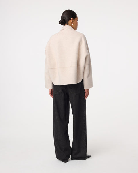 Knit-Ted Flyn Jacket, Creme