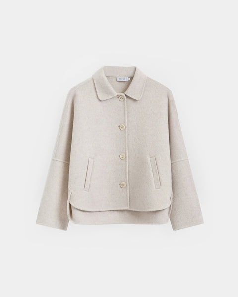 Knit-Ted Flyn Jacket, Creme