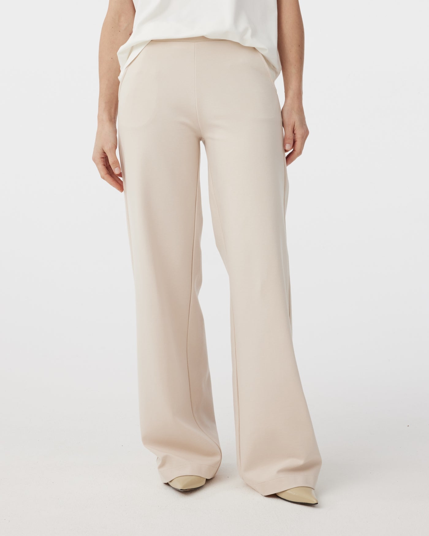 Knit-Ted Flora Trouser, Cream