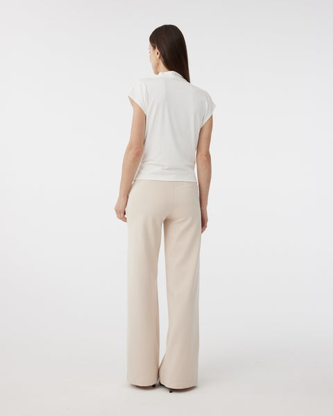 Knit-Ted Flora Trouser, Cream