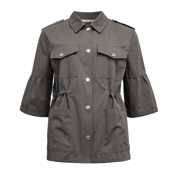 Costa Mani Plantie Jacket, Grey - Flax In Bloom