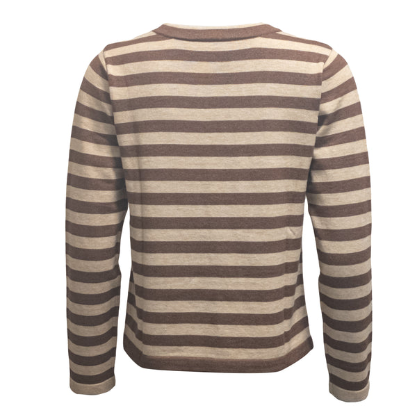 Costa Mani Allie Pullover, Chocolate Stripe