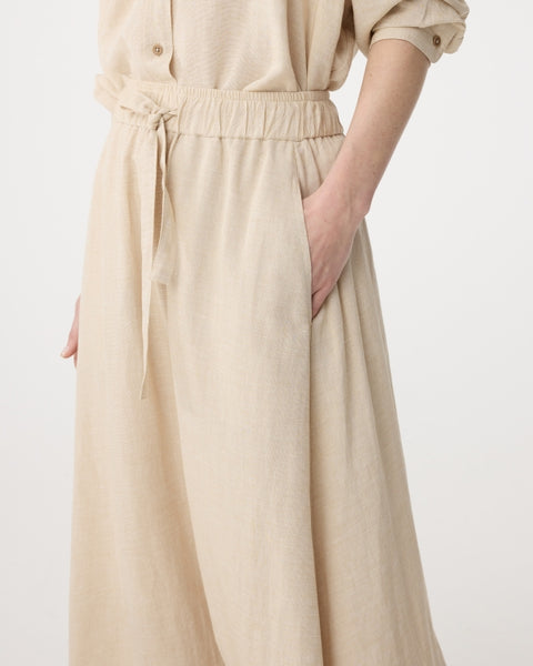 Knit-Ted Chris Linen blend Skirt, Sand