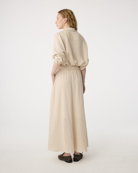 Knit-Ted Chris Linen blend Skirt, Sand
