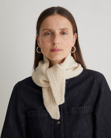 Yerse Neck Scarf, Ecru