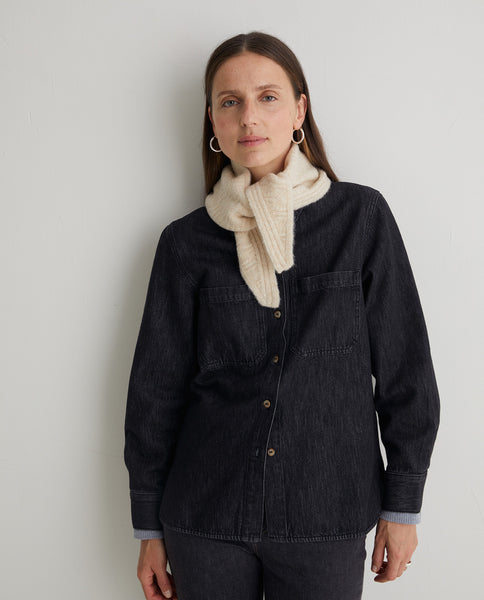 Yerse Neck Scarf, Ecru