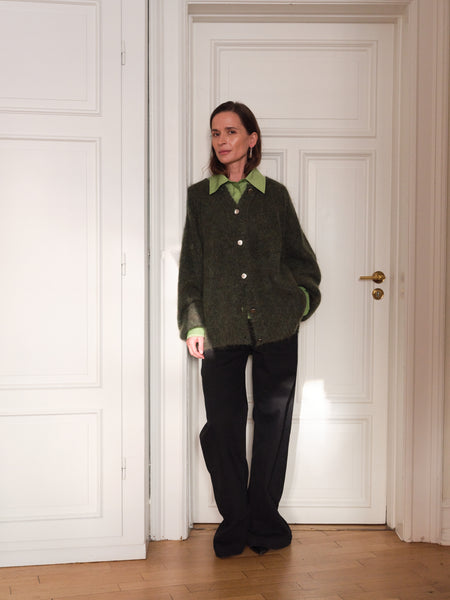 Pieszak Viola Beaded Shirt, Stunning Green
